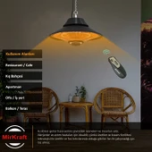 MirKraft Elirg RC Uzaktan Kumandalı 2000W Tavan Isıtıcı - 4