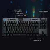 Logitech G G915 TKL LIGHTSPEED Kablosuz Oyuncu Klavyesi, LIGHTSYNC RGB Aydınlatmalı, Düşük Profilli Anahtar TEŞHİR - 2