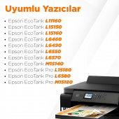 Epson T112 Muadil Mürekkep Sarı / L11160 / L15150 / L15160 / L6460 / L6490 / L6550 / L6570 / M15140 / L15180 / L6580 - 4