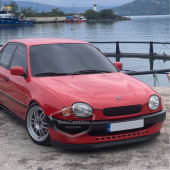 Toyota Corolla Terra 1999-2002 Uyumlu Üniversal Astra H lip Esnek Ön Lip 2 Parça Tampon Altı Dil Karlık Ön Ek - 1