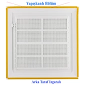 Menfez Banyo Wc Tuvalet Havalandırma Plastik Panjur Beyaz 45x55 CM - 4