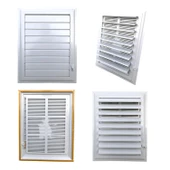 Menfez Banyo Wc Tuvalet Havalandırma Plastik Panjur Beyaz 45x55 CM - 7