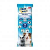 Bio PetActive Wash Wipes Kedi ve Köpek İçin Islak Temizlik Havlusu 25 Adet - 1