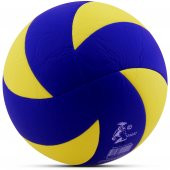Voleybol Topu Swirl Soft Touch Yapıştırma Yumuşak Yüzey 8 Panel 5 Numara Kırmızı - 3