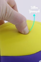 Voleybol Topu Swirl Soft Touch Yapıştırma Yumuşak Yüzey 8 Panel 5 Numara Kırmızı - 5