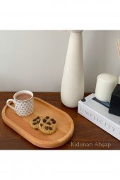 Ahşap Kahve Sunumluğu , Ahşap Çerezlik , Kahve Sunumu Tepsisi - 3