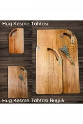 Hug Home Hug Kesme Ve Sunum Tahtası - Dev Boy Ahşap Gıdaya Uygun Hindistan Cevizi Yağı Ile Yağlanmış - 2