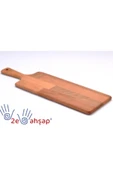 Ahşap Pide Sunum & Kesme Tahtası 15*50 Cm Kayın Ağacından - 1