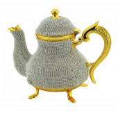 Swarovski Tip Kristal Işlemeli Dekoratif Çaydanlık Sürahi - 1