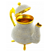 Swarovski Tip Kristal Işlemeli Dekoratif Çaydanlık Sürahi - 2