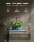 URUQ Topraksız Yetiştirme Sistemi Kapalı Bahçe Seti 8 Pods Bitki - Siyah - 3