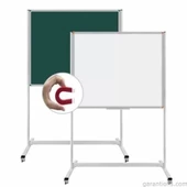 Panda PAN 274 Çelik Emaye Beyaz Yazı Tahtası Tekerlekli Ayaklı (120x200 cm) - 1