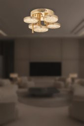Eray Aydınlatma 1207-5 GD 5 li Sarı Led Avize - 1