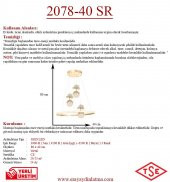 Eray Aydınlatma 2078-40 SR 3 Toplu Led Gold Avize - 3