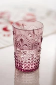 Akrilik Mürdüm Tekli Kısa Bardak & Su Meşrubat Kahve Yanı Bardağı 400 ml ( Cam Değildir ) - 1