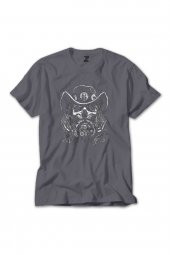 MotöRHead Lemmy Kilmister Skull Portre Renkli Tişört Gri Renkli XL Beden - 1