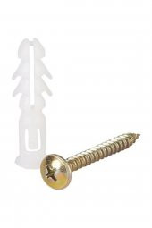 25 Adet 8mm Kalibre Dübel Takımı (Pul Başlı Vidalı Kutulu) - 1
