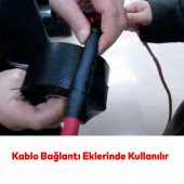 Eriyen Bant Su Altı Kablo Elektrik Elektrikçi Su Yalıtım İzolasyon Sızdırmaz Bandı 19x0,8x5 Metre - 5