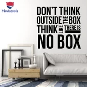 Oturma Odası, Ofis, Dükkan Duvar Sticker Kutunun Dışında Motivasyon Sözleri Çıkartmalar Alıntılar thumbnail 1