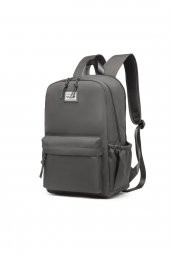 Bagacar Smart Bag 3157 Okul ve Günlük Laptop Bölmeli Sırt Çantası Koyu Gri - 1
