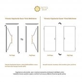 Teta Home Madra Amerikan Panel Kapı  87x203 18/21 Oda Beyaz - 2