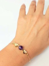 Ametist Taşı Tasarım Bileklik (43660) thumbnail 4