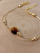 Kaplan Gözü Taşı Tasarım Bileklik (43655) thumbnail 3