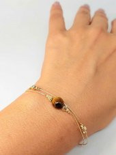 Kaplan Gözü Taşı Tasarım Bileklik (43655) thumbnail 4