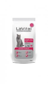 Lavital Sterilised Somon Balıklı Kısırlaştırılmış Kuru Kedi Mamasi 12 Kg - 1