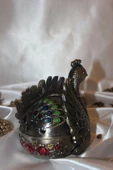 Küllük Metal Tavuskuşu Figürlü Kül Tablası - 1