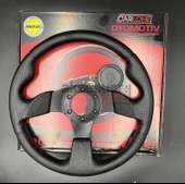 Spor Direksiyon Noktalı Deri 32Cm Momo Tip - Yarış Spor Direksiyonu - 1