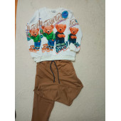 Ayıcık baskılı çocuk takımı - 4