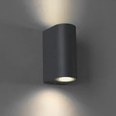 IŞILDAR ARMATÜR PLASTİK DUVAR APLİK ÇİFT YÖNLÜ 2XGU10 SİYAH - 1