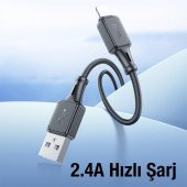 Polham HC Series 1MT 2.4A USB to iPhone Lightning Ultra Hızlı Şarj ve Data Kablosu, Akım ve Isı Korumalı Kopmaz Kablo - 2