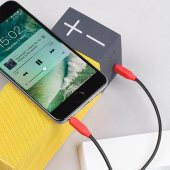 Polham Hc Seri 1 Metre 3.5mm Aux Kablo, Tv, Tablet, PC, Hoparlör için Kopukluk Yapmaz Aux Kablo - 5