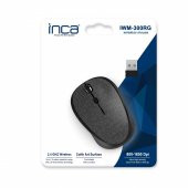 Inca IWM-300RG Kumaş Yüzey 7 LED Wireless Mouse Gri - 8