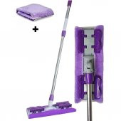 Mor Teleskopik Mandallı Mikrofiber Sihirli Mop Yüzey Temizleyici (duvar,fayans,yer,cam) - 6