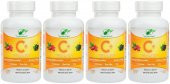 Yurdavit Vitamin C Vitamini 1000 Mg 4x100 Tablet Kuşburnu Çinko Kordiseps Mantarı Kara Mürver - 1