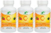 Yurdavit Vitamin C 3x100 Tablet Cordiceps Black Elderberry Citrus Bioflavonoids Zinc Sambucus Nigra - 1