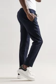 Armürlü Regular Fit Beli Lastikli Ve İplikli Önü Dikişli Mevsimlik Kumaş Erkek Jogger Pantolon - 2