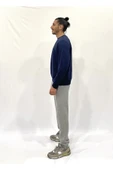 Erkek Bisiklet Yaka Rahat Kalıp 3 iplik Kalın Orta Brooklyn Nakışlı Sweatshirt SPR24SW34 - 10