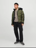 JACK JONES Erkek Kapüşonlu Su Geçirmez Mont 12239001 - 3