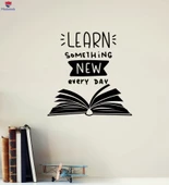Oturma Odası, Ofis, Dükkan Duvar Sticker Öğrenme Okul Sınıf Alıntı Kitap Motivasyonel Cümle Çıkartmalar - 1