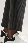 Ecer Slimfit Beli Lastikli Ve İplikli Çizgili Pamuklu Kışlık Kumaş Erkek Jogger Pantolon - 12