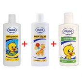 Ersağ Bebek Şampuanı + Bebek Duş Jeli + Bebek Yağı - 5