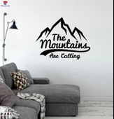 Oturma Odası, Ofis, Dükkan Duvar Sticker Dağ İlham Sözleri Alıntı Kaya Tırmanıcısı Tırmanma Çıkartmaları thumbnail 1