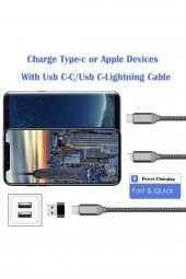 Iphone 11 12 13 14 Yeni Nesil Başlık Aparatı Type-c To Usb Dönüştürücü Otg Çevirici) thumbnail 4