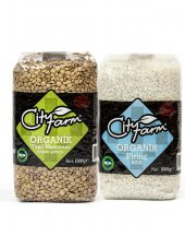 Organik Yeşil Mercimek 1 kg ve Organik Pirinç 1 kg - 1