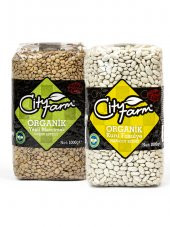Organik Yeşil Mercimek 1 kg ve Organik Kuru Fasulye 1 kg - 1