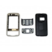 Nokia N96 Kapak Nokia N96 uyumlu Siyah Kapak ön Kapak Arka Kapak Tuş Takımı - 2